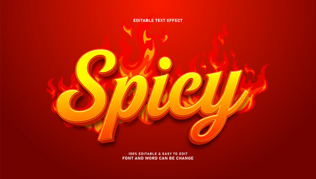 Spicy Editable Text Effect with Fire Flame Background and Hot Colors