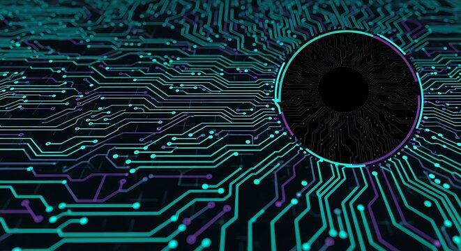 Cybernetic eye technology, neural network circuit board connectivity