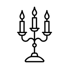 Holocaust candlestick icon
