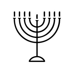 Holocaust menorah seven branched candelabrum icon