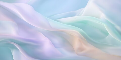 Obraz premium Soft abstract flowing translucent ethereal fabric