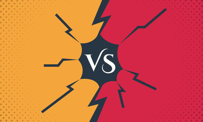 Comic versus fighting cartoon background