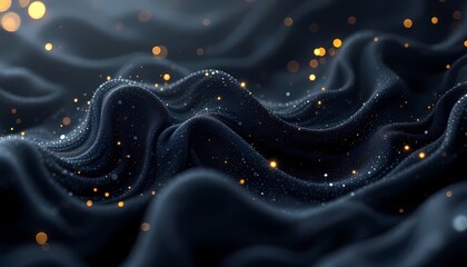 Abstract background with smooth lines in black, gold and gray colors