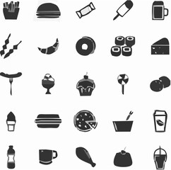 Fast Food Icons Set V.eps