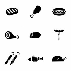 Meat Icon Set - Pork & Beef.eps