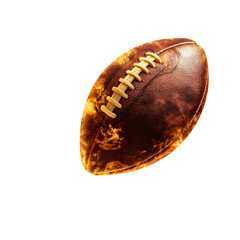 Fototapeta premium Spirited football design for sports events and merchandise on a transparent background, cut out