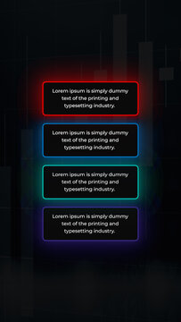 Minimal Text Blocks With Smooth Glow Effect