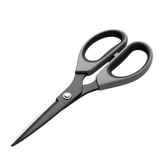 Sharp black and gray scissors with comfortable handles for precise cutting tasks.