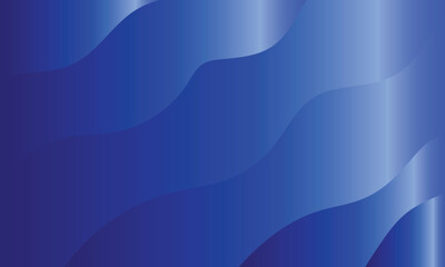 Abstract gradient blue waves flowing smoothly across a dark background with subtle shine