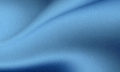 Luxurious flowing blue silk satin fabric with soft folds and elegant wavy texture design backdrop