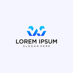 Modern, simple, elegant, colorful logo vector.