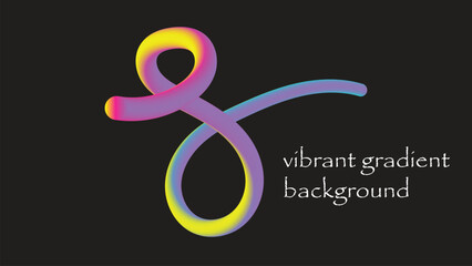 Abstract vibrant gradient swirl on