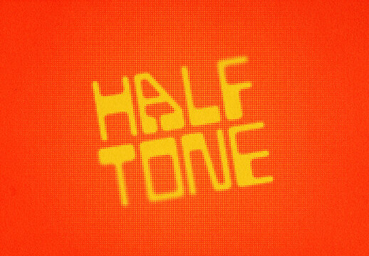 Vibrant Halftone Text Effect
