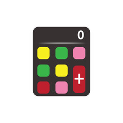calculator logo icon illustration flat