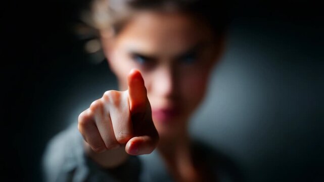 Dynamic Expression of Determination: A Focused Individual Emphasizing Their Point with Conviction and Passion in a Compelling Visual Moment Captured in Time.