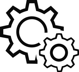 Mechanical gear diagram vector design	