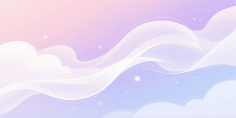 Abstract blue wave vector illustration background with flowing lines and light motion design