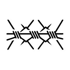 Holocaust barbed wire icon