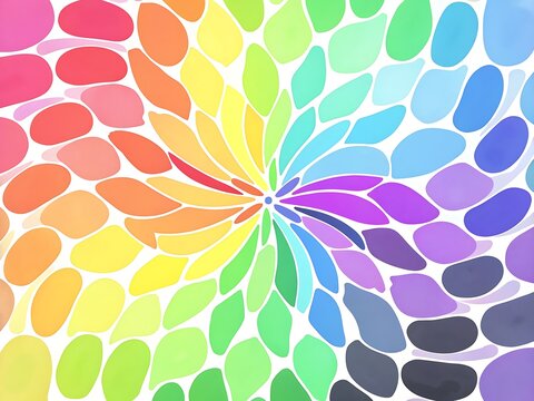 Vibrant abstract floral pattern colorful