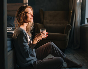 Sunny Morning Snuggles: Her Daily Dose of Cozy Milk Comfort