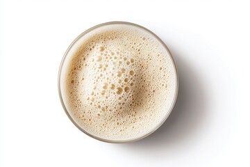 Obraz premium Overhead Glass of Beer with Frothy Head