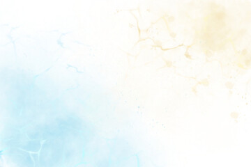 soft blue yellow gradient watercolor abstract background for wedding card design elements or invitation card templates for greetings cards hand drawn paint brush texture on transparnet background