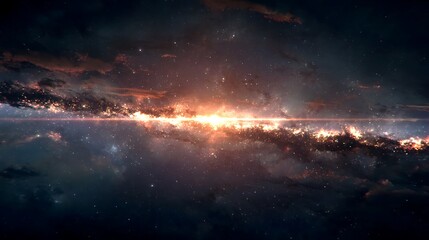 Obraz premium deep space background with stars