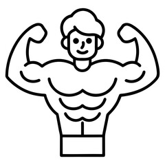 cartoon illustration of a fat man with a towel