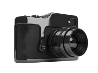 Black camera, capturing memories forever