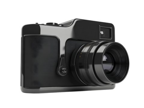 Black camera, capturing memories forever