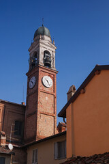 Belgioioso village city Italy Italian characteristic square vision bridge people