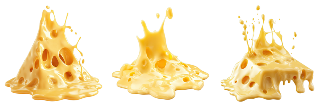 Melted Cheese artfully arranged, demonstrating a delicious culinary display