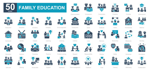 Family Education dualtone iconset