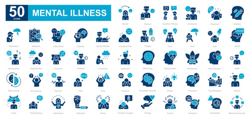 Mental Illness dualtone iconset