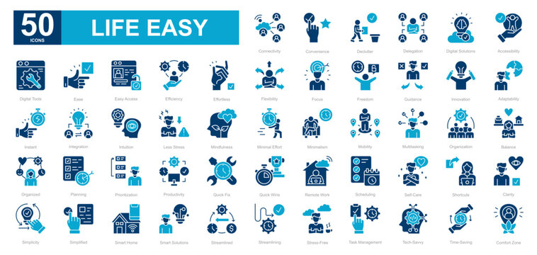 Life Easy dualtone iconset