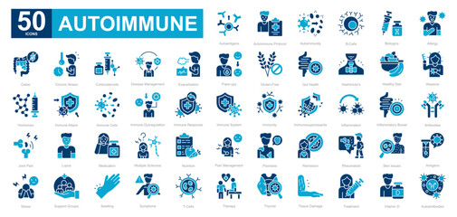 Autoimmune dualtone iconset