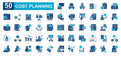 Cost Planning dualtone iconset