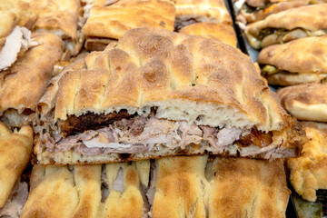 Pizza Bianca with Porchetta