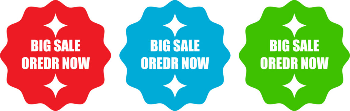 big sale order now vector graphic