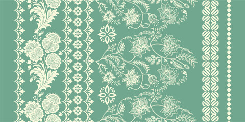 Ethnic Motifs Ikat floral paisley embroidery floral. ikat Saree Sarong oriental pattern traditional.Ikat embroidery style abstract embroidery design for texture,fabric,clothing,wrapping,decoration	