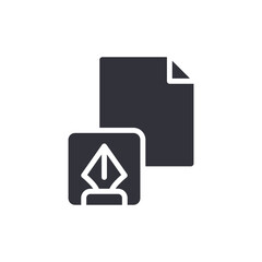 Vector Graphic Document File Symbol Design Element