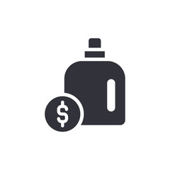 Price Tag For Cleaner Container Dispenser Icon Graphic