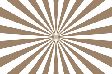 Obraz premium Brown sunburst stripes background with transparent rays. Bright vector sunray burst design for warm and cozy banners, social media, and illustration.