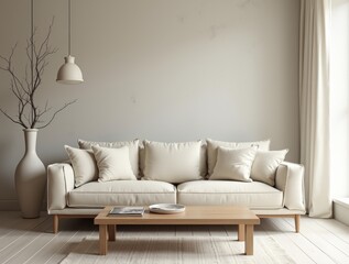 modern interior with sofa