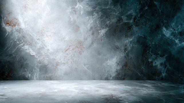A dramatic and textured gray surface illuminated by soft lighting, creating a moody atmosphere that enhances its artistic qualities and evokes deep emotional responses.