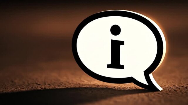 Information Icon Speech Bubble Clear and Concise Visual Representation