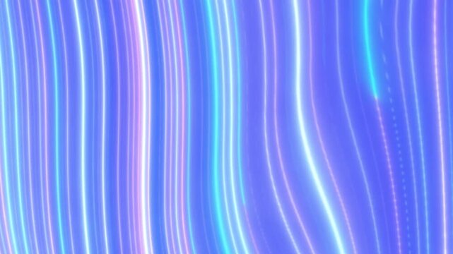 Abstract glowing blue light waves forming smooth horizontal lines