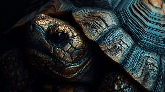 close up of a turtle shell