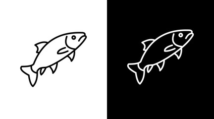 Salmon   White Icon Set Design
