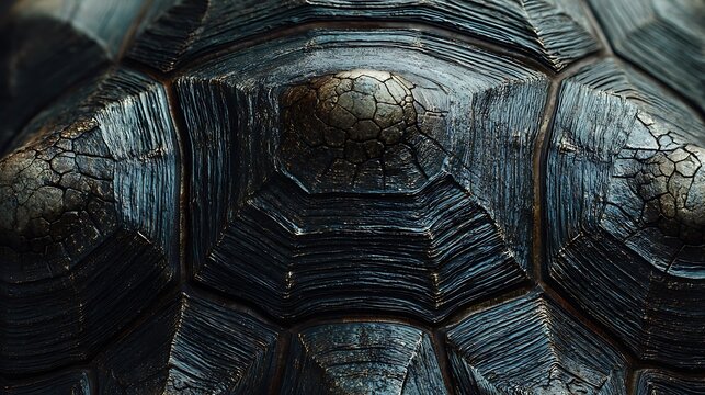 close up of a turtle shell